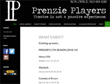 Tablet Screenshot of prenzieplayers.com